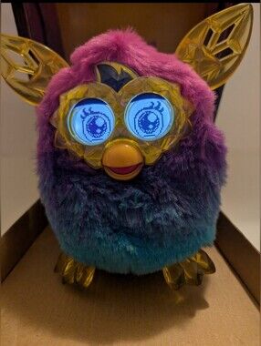 Furby Boom Crystal Series Blue Pink Blue Hasbro With Original Box 2014